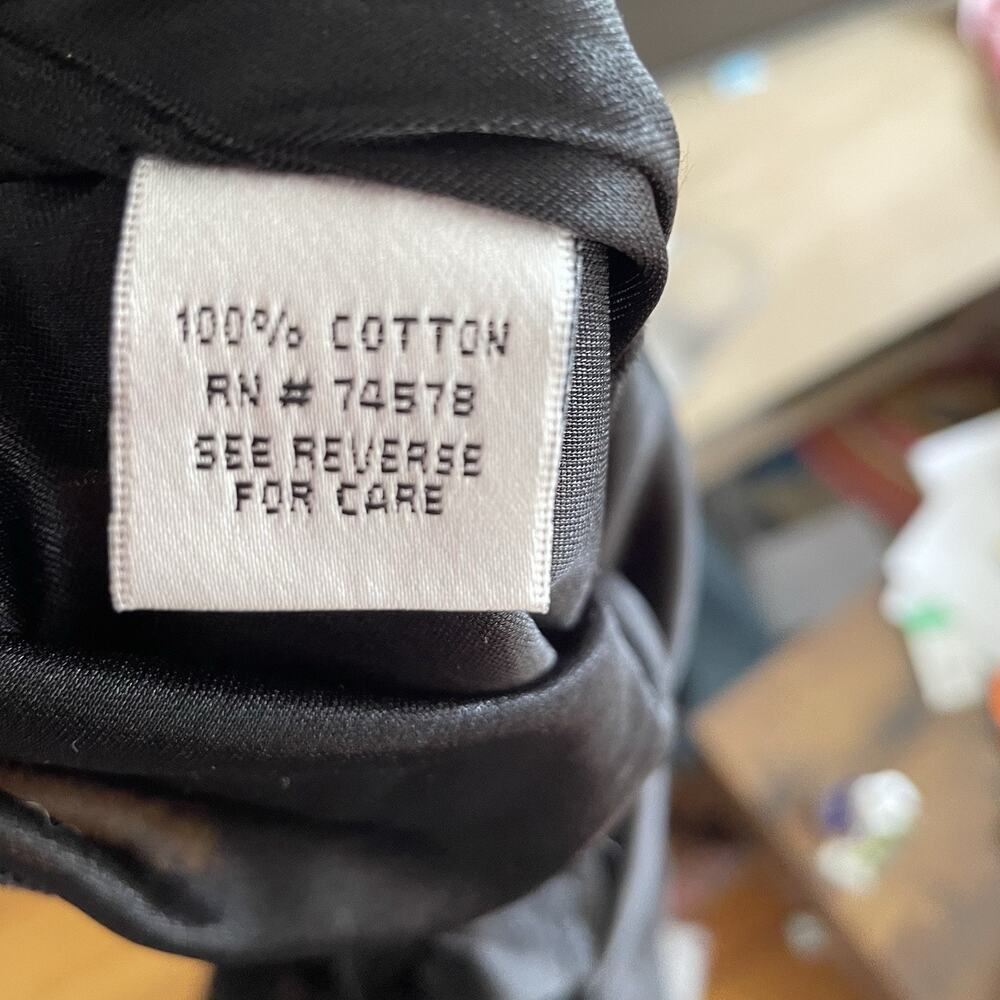 Vintage STYLE 100% Cotton Black Rosette Top Whimsygoth Goth Boho Womens MEDIUM - Picture 15 of 16